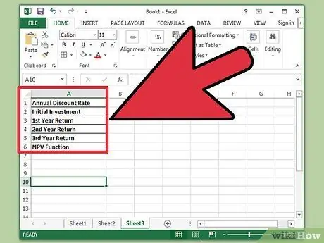 Bereken Npv in Excel Stap 5