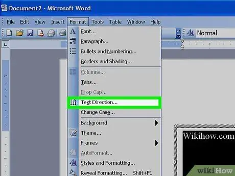 Modificați orientarea textului în Microsoft Word Pasul 17