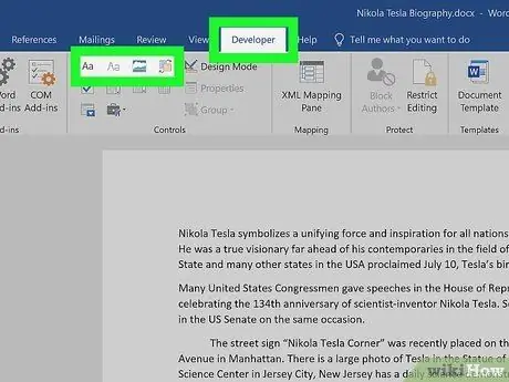 Insert Fillable Fields on Word on PC or Mac Step 6