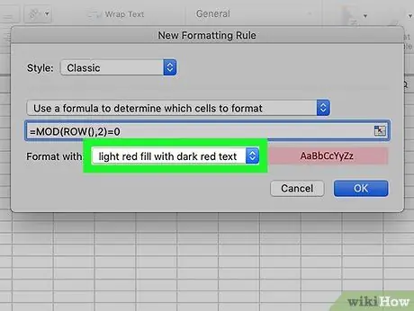 قم بتمييز كل صف آخر في Excel الخطوة 18