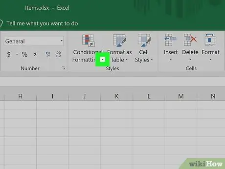 Ressalteu totes les altres files a Excel Pas 3