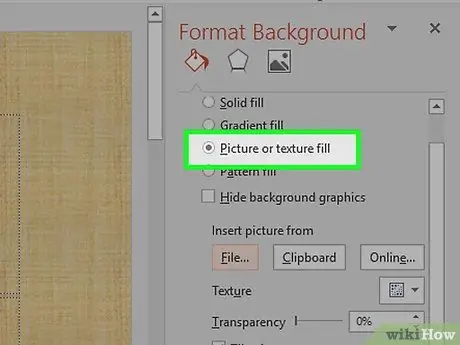 Føj baggrundsgrafik til Powerpoint Trin 5