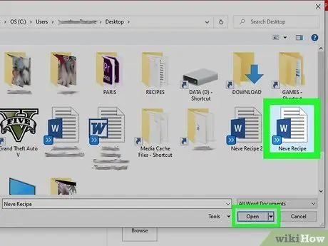 Fusionner des documents dans Microsoft Word Étape 1