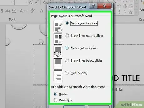 Conversia PowerPoint la Word Pasul 7