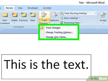 Afegiu un comentari al Microsoft Word Pas 10