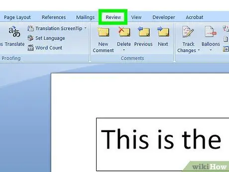 Microsoft Word Adım 17 -də bir şərh əlavə edin