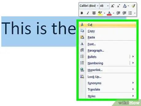 Ntxiv Lus Teb hauv Microsoft Word Kauj Ruam 3