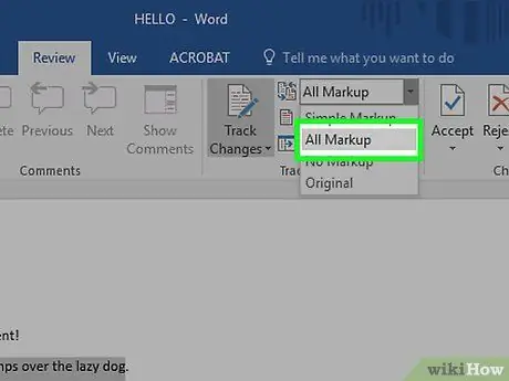 Edit a Document Using Microsoft Word's Track Changes Feature Step 5