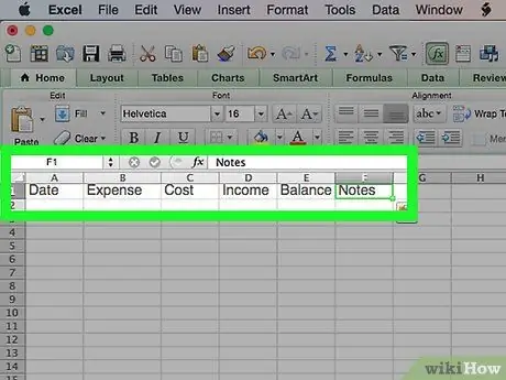 Lag et personlig budsjett på Excel Trinn 10