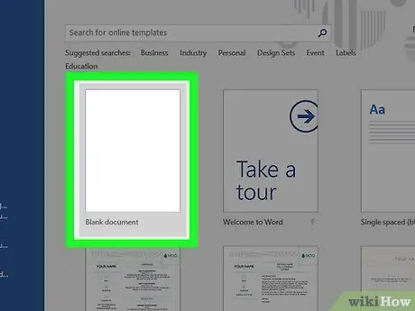 Skapa etiketter i Microsoft Word Steg 2