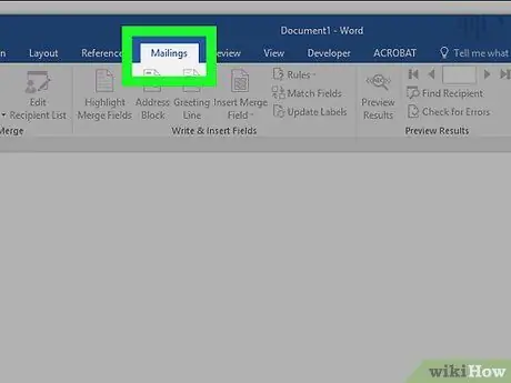 Microsoft Word Adım 22'de Etiketler Oluşturun