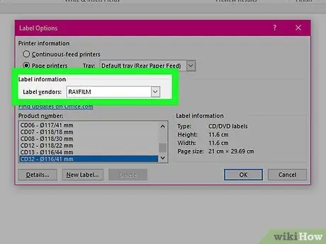 Krijoni etiketa në Microsoft Word Hapi 25