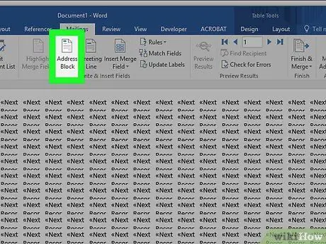 Crea etichette in Microsoft Word Passaggio 32