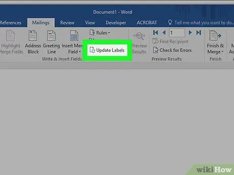 Microsoft Word -də Etiket Yaradın 35 -ci addım