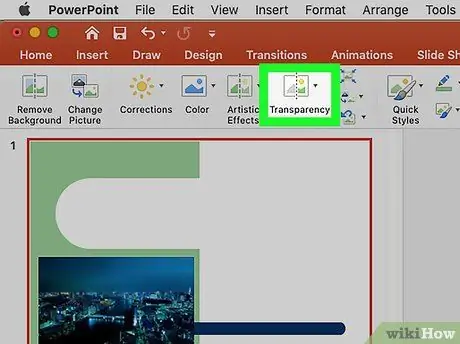 በ PowerPoint ደረጃ 22 ውስጥ ግልፅነትን ይለውጡ