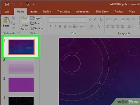 PowerPoint में संगीत जोड़ें चरण 1