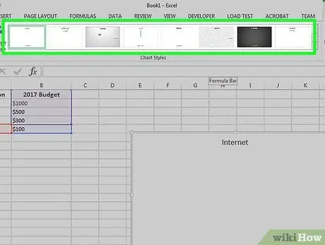 Buat Carta Pai di Excel Langkah 10