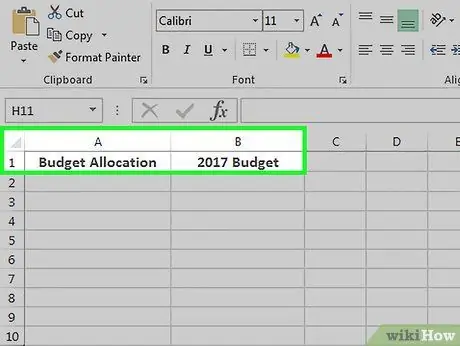 Izveidojiet sektoru diagrammu programmā Excel 3. darbība