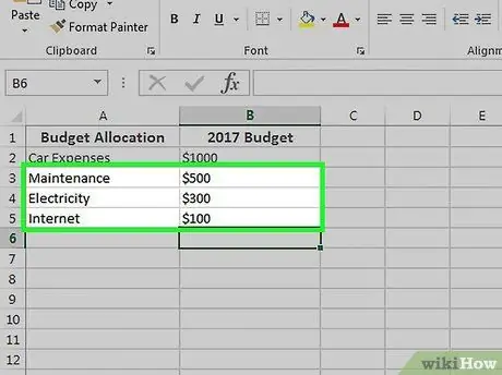 Sudarykite skritulinę diagramą „Excel“5 veiksme