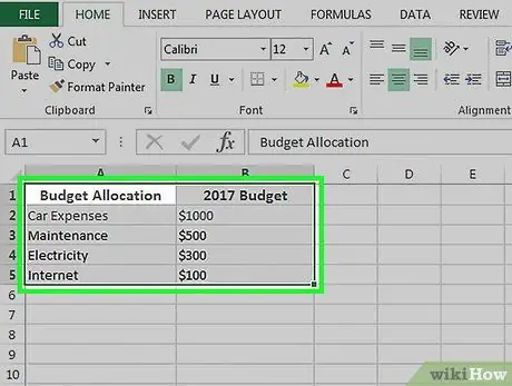 Faire un camembert dans Excel Étape 6