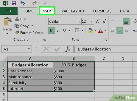 قم بعمل مخطط دائري في Excel الخطوة 7