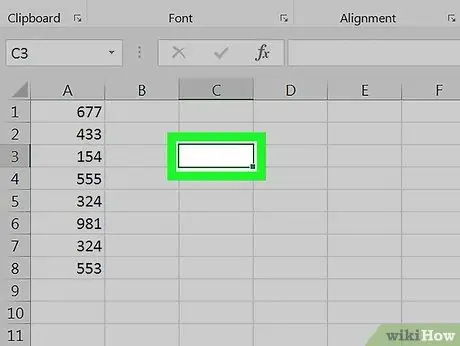 Výpočet standardní odchylky v aplikaci Excel Krok 4