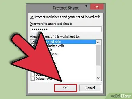 Lock Cells in Excel Step 11