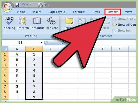 قفل الخلايا في Excel الخطوة 7