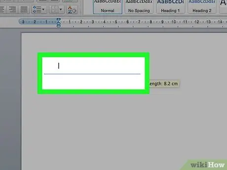 Tracer des lignes dans Microsoft Word Étape 6