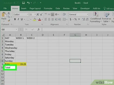 Kira Masa di Excel Spreadsheet Langkah 16