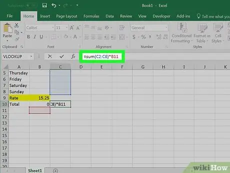 Calculer le temps sur la feuille de calcul Excel Étape 18