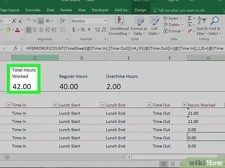 حساب الوقت على جدول بيانات Excel الخطوة 9