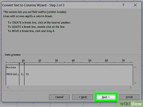 Tronca il testo in Excel Passaggio 13