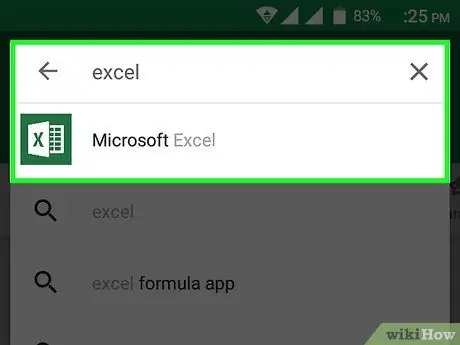 Microsoft Excel Adım 25'i İndirin