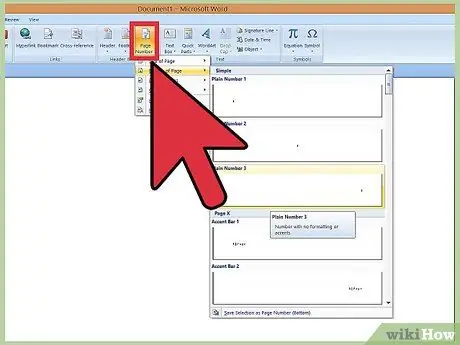 Insert Page Numbers in Word Step 4