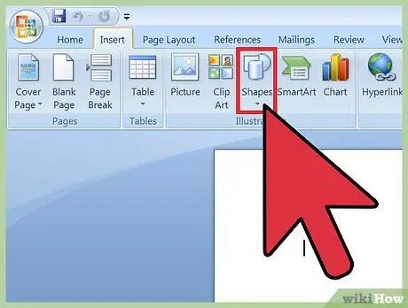 Create a 3D Object in Microsoft Word Step 1