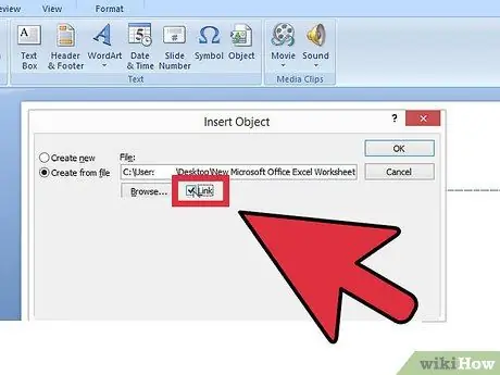 Link Excel to PowerPoint Step 7