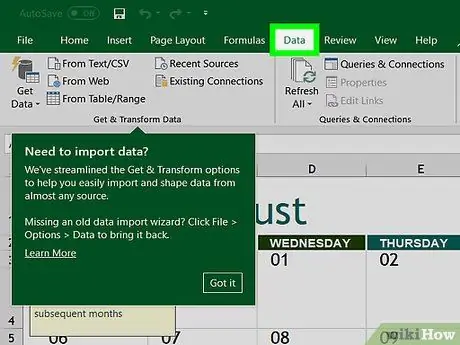 Connecter Excel à une base de données Oracle Étape 2