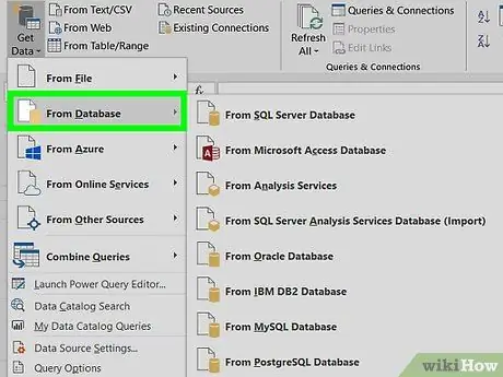 Connetti Excel a un database Oracle Passaggio 4