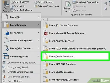 Kết nối Excel với Cơ sở dữ liệu Oracle Bước 5