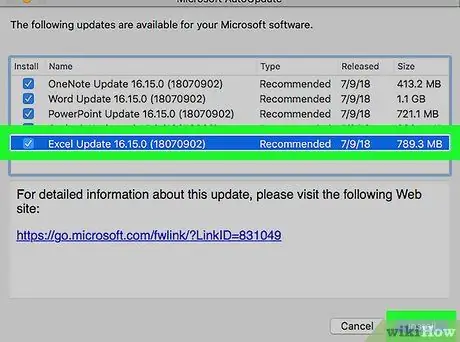 I-update ang Excel Hakbang 13