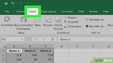 Utilitzeu el pas 25 d'Excel