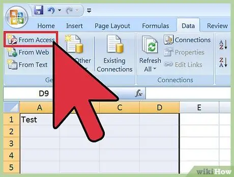 Uvozite Excel v dostop 6. korak