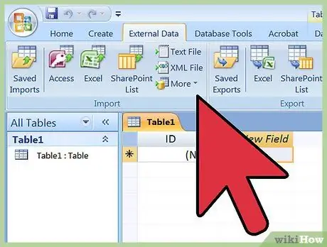 Importujte aplikáciu Excel do programu Access, krok 8