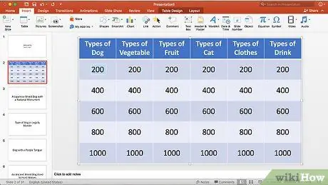 Tạo trò chơi Jeopardy trên PowerPoint Bước 16