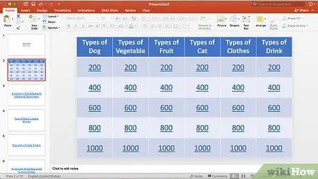 Gumawa ng isang Jeopardy Game sa PowerPoint Hakbang 23