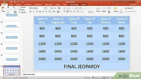 Tạo trò chơi Jeopardy trên PowerPoint Bước 29