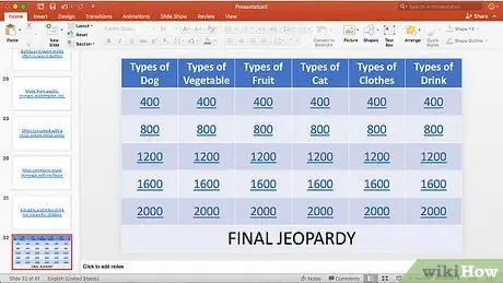 Gör ett Jeopardy -spel på PowerPoint Steg 30