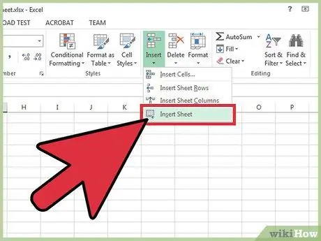 Add a New Tab in Excel Step 10