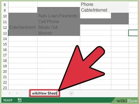 Aggiungi una nuova scheda in Excel Passaggio 4